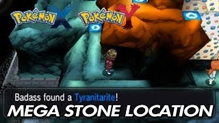 Pokemon X amp Y  Where To Find Tyranitarite amp Aggronite  Location [upl. by Leamse358]