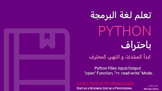 06 Python Files InputOutput quotopenquot Function quotrquot Mode and quotwquot Mode  Part One [upl. by Ravaj]