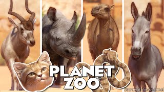 The 166 ANIMALS when Planet Zoo DLC Arid Pack Released June 2023 [upl. by Lukasz]