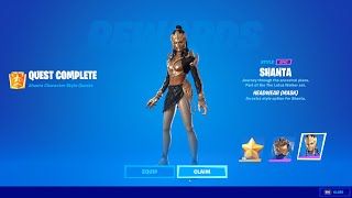 How to Unlock All Shanta Edit Styles Complete Shanta Quests  Fortnite All Gem Fragments Locations [upl. by Nnaael]