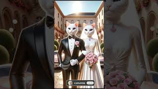 Cat marriage cutecat catlife cute cuteanimals [upl. by Segalman]