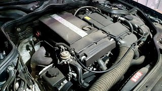 MercedesBenz W211 M271 Engine with a Mileage of 280000 on Factory chain [upl. by Jezrdna8]