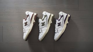 Aimé Leon Dore x New Balance 550 quotBrownquot quotOlivequot amp quotPurplequot Review amp OnFeet [upl. by Autum]