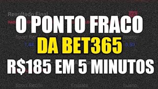 USE ESSA ESTRATÉGIA E PEGUE O PONTO FRACO DA bet365 E GANHE R185 EM 5 MINUTOS [upl. by Eeryn]