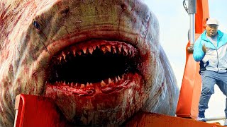 Megalodon Jumps Out Of Water Scene  The Meg 2018 Movie Clip HD [upl. by Adam]