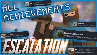 NEW UNTURNED ESCALATION  FULL ACHIEVEMENT GUIDE [upl. by Ambrogino]