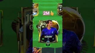 shorts fcmobile fifamobile gaming football soccer gk alisson eafcmobile fifa [upl. by Medin804]