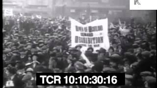 UK Temperance Movement march demanding Prohibition during WWI [upl. by Kehoe]