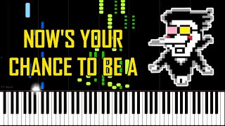 NOWS YOUR CHANCE TO BE A Spamton Battle Theme  Deltarune Chapter 2 Piano [upl. by Aranat]