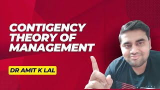 Contingency theory of Management  UGC NET  MBA  RBI Grade B [upl. by Eidderf]