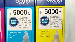 Brother bt 6000bk black printer ink ll bt5000m ll bt5000y ll bt5000c ll yami computer mehsana [upl. by Assirehs]