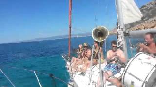 Segeln mit Stefan auf Mallorca Video Live Musik in der Bucht vor Palma [upl. by Nosahc819]