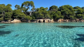 Lerins Islands Paradise Relaxation Bluest Waters Natural Beauty amp Softest Beach Waves Sounds [upl. by Luy]