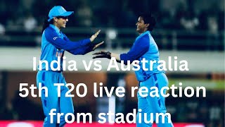 India vs Australia women 5th T20 Brabourne mumbai Reaction cricket indian indiancricketteam [upl. by Larcher890]