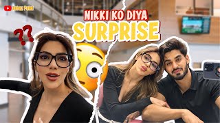 Nikki ko diya surprise 😍 nikki arbazpatel vlog surprise [upl. by Lerrej693]