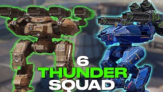 6 MAX Behemoth THUNDERS At Once In Champion League  Full THUNDER Squad  War Robots [upl. by Annailuj563]