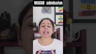 MGCUB admission 2024 cuet2024 shorts Mahatma Gandhi Central University [upl. by Camey]