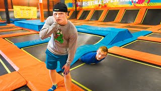 EXTREME HIDE amp SEEK IN TRAMPOLINE PARK [upl. by Nylia]