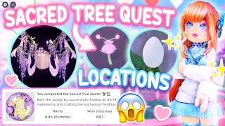 ALL LOCATIONS GUIDE For Sacred Tree Quest  How To Fix Watering Bug 👑Royalty Kingdom 2 Sugar Flower [upl. by Adnirol]