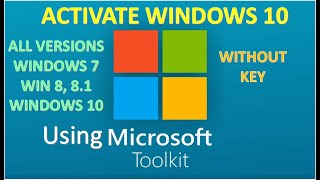 How To Permanently Activate Windows 10 All Version without key using Microsoft Toolkit Software [upl. by Suirtimed]