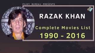 Razak Khan  Complete Movies List  19902016 [upl. by Jeu]