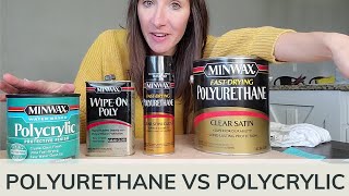 Polyurethane Vs Polycrylic  Which is best for your project [upl. by Ware]