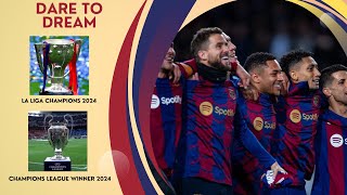 BARCA WINS CHAMPIONS LEAGUE amp LA LIGA [upl. by Eoz]