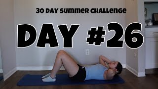 Day 26 Summer Body 30 Day Workout Challenge Beginner Friendly At Home [upl. by Riehl]