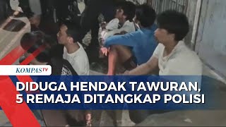 Diduga Hendak Tawuran 5 Remaja di Duren Sawit Ditangkap Polisi [upl. by Sined577]