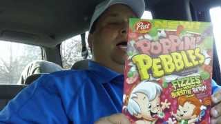 Poppin Pebbles Cereal REVIEW [upl. by Oiramal]