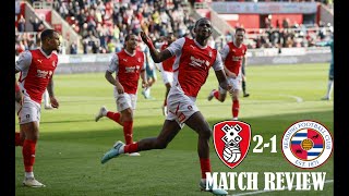 Rotherham United 21 Reading FC Wing  EFL League One Matchday 9  Match Review [upl. by Mylander]