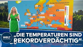 WETTER quotTraumhaftes SpätsommerWochenendequot  rekordverdächtige Temperaturen in ganz Deutschland [upl. by Gurolinick]