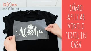 Cómo CREAR Estampados con VINILO TEXTIL sobre Camisetas 👕 FUNCIONA CON PLANCHA NORMAL [upl. by Eixela892]