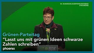 GrünenParteitag Claudia Laux  Kandidatin bei der Wahl zur Bundesschatzmeisterin [upl. by Torto]