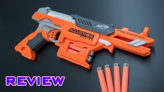 REVIEW Nerf Elite Accustrike Falconfire Unboxing Review amp Firing Test [upl. by Haik]