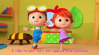 Cocomelon TV  Apples and Bananas Song  CoComelon Nursery Rhymes amp Kids Songs [upl. by Brezin]