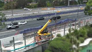 Warringah Freeway Upgrade time lapse  Sunday 10 November 2024 [upl. by Malvin494]