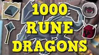 Loot From 1000 Rune Dragons  Ultimate Rune Dragons Guide Old School Runescape [upl. by Ogg]