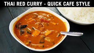 Thai Red Curry  CAFE Style  AUTHENTIC TASTE Easily Recipe  CookingShooking [upl. by Eniamerej]