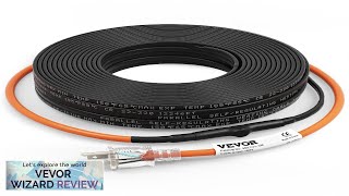 VEVOR SelfRegulating Pipe Heating Cable 120feet 5Wft Heat Tape for Pipes Freeze Review [upl. by Sparke936]