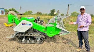 Mini Paddy Combine इससे सस्ता हार्वेस्टर नहीं मिलेगा Vasundhara Paddy Combine Full review [upl. by Nilat]