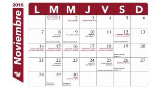 Calendario de actividades de Noviembre [upl. by Masera]