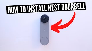 How To Install Nest Doorbell Battery Version Wired To Chime amp Charging [upl. by Eetsim105]