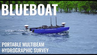 BlueBoat Powered By Marine Tensor TM Portable Multibeam Hydrographic Survey BlueRobotics [upl. by Goldarina187]