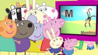 Peppa Pig learns alphabet Phonics Song ABC  song peppa pig [upl. by Goer]