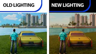 GTA The Trilogy  Old Lighting VS New Lighting  Patch Graphics Comparison [upl. by Nawud]