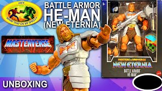 UNBOXING  Masterverse  HEMAN Battle Armor New Eternia  Mattel toys actionfigures unboxing [upl. by Jowett]