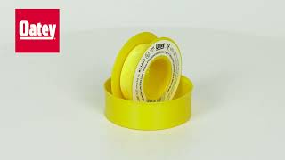 How to Install Oatey Yellow Gas Line PTFE Thread Sealant Tape [upl. by Beaufert897]