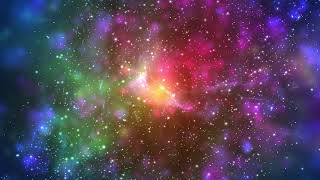 Multicolor Galaxy Motion Background 6000 Minutes Space Wallpaper Longest FREE UHD 60fps [upl. by Irahc]