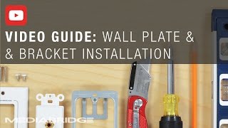 How to Install a Mediabridge Wall Plate with Bracket [upl. by Nnylirak812]